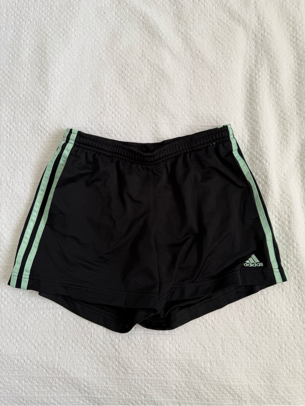 Adidas Shorts with Mint Green Stripes - Picture 1 of 4